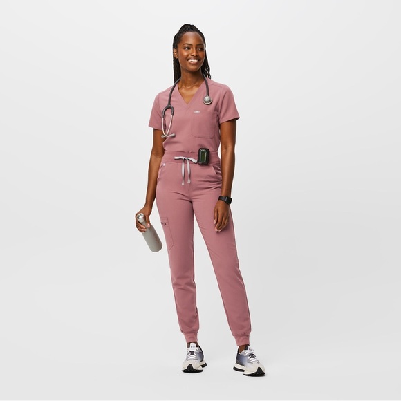FIGS High Waisted Zamora Jogger Scrub Pants - Picture 1 of 16